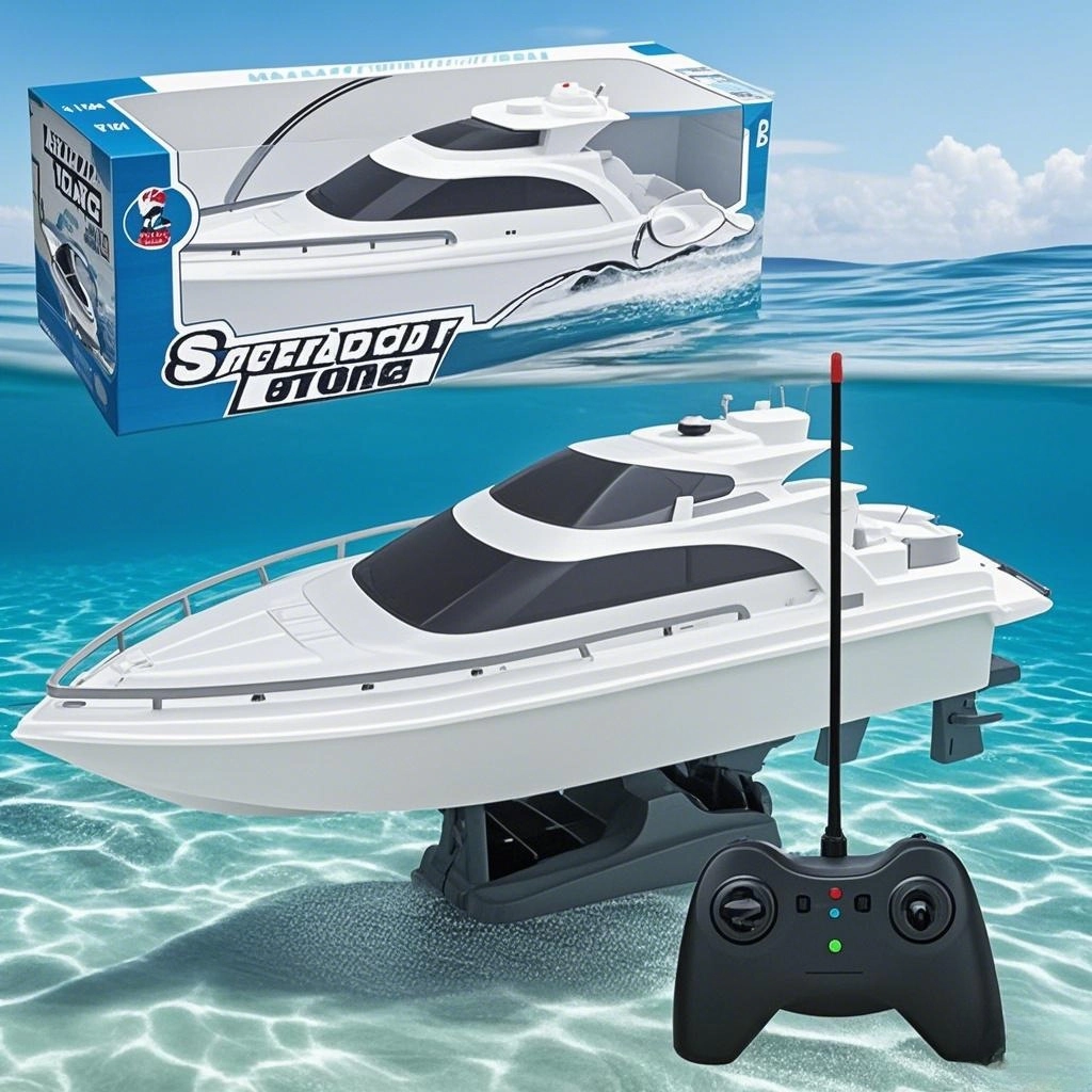 Rc Hobby Grade Boat - Szybki łódka RC dla chłopców, wodoodporny