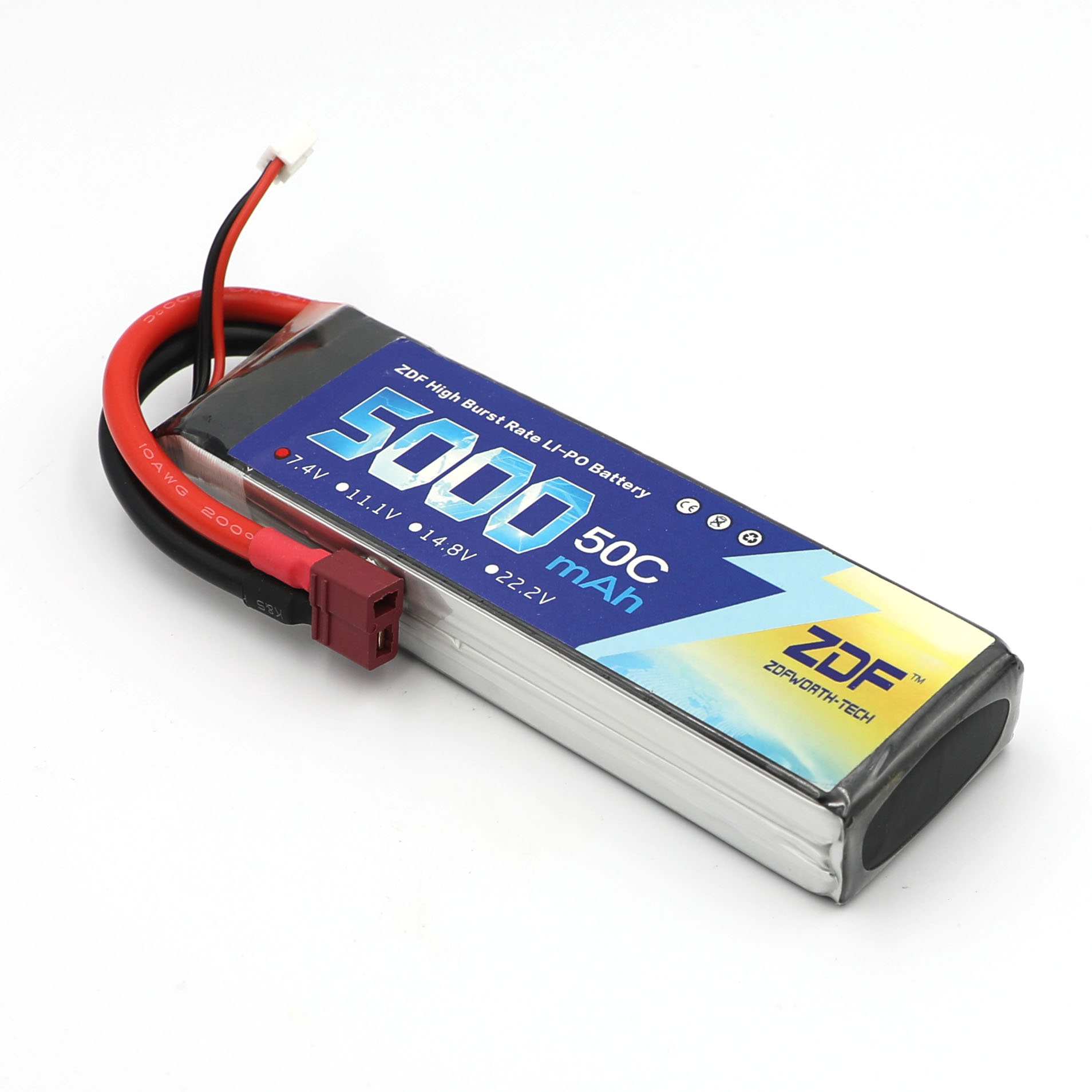 Rc Hobby Jet - Akumulator Lipo ZDF RC 7.4V 5000mAh