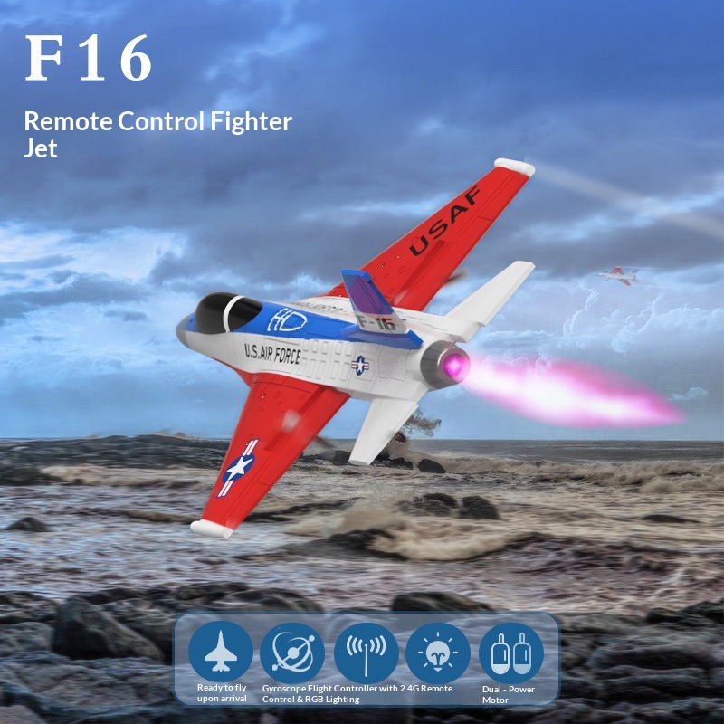 Rc Hobby Jet - VOLANTEXRC F‑16 RC Myśliwiec 2-kanałowy z