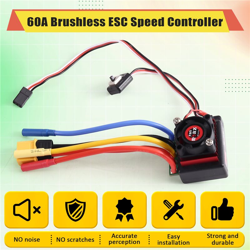 AINY-60A Bezszczotkowy regulat – Brushless Motor 3650 recenzja i cena