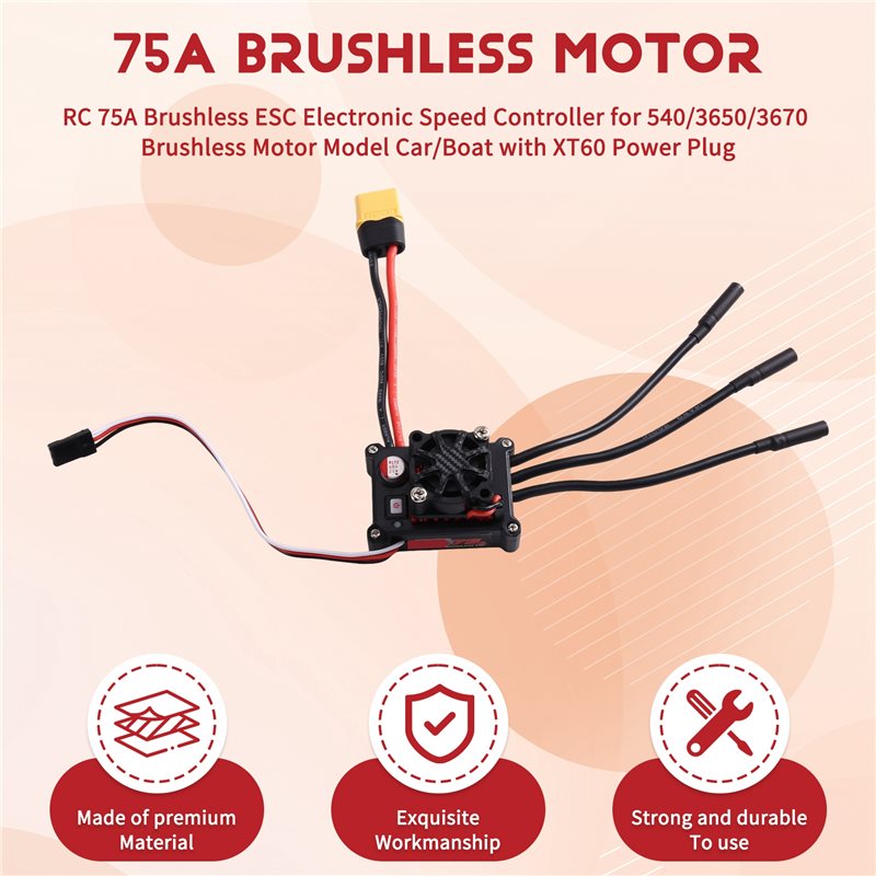 MACH-RC 75A Bezszczotkowy regu – Brushless Motor 3650 recenzja i cena