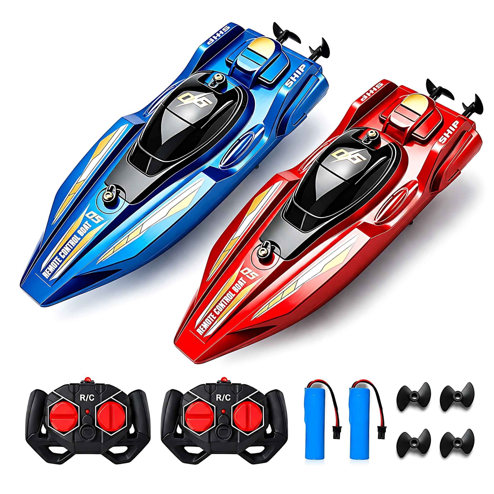 Zestaw 2 łodzi RC, zdalnie ste – Rc Hobby Grade Boat recenzja i cena